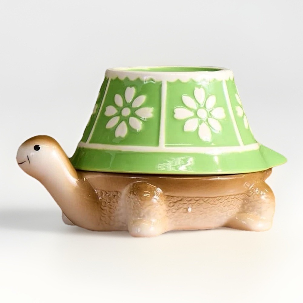 Cracker Barrel Turtle Measuring Cups Set Nesting Ceramic  Stacking New In Box!